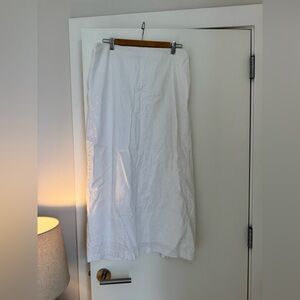 - New Abercrombie White Linen Midi Skirt